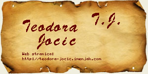 Teodora Jocić vizit kartica